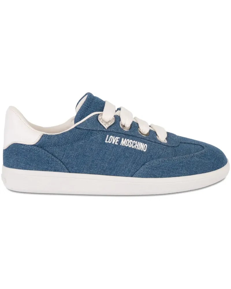Moschino Sneakers mit Schnürung - Blau Blau