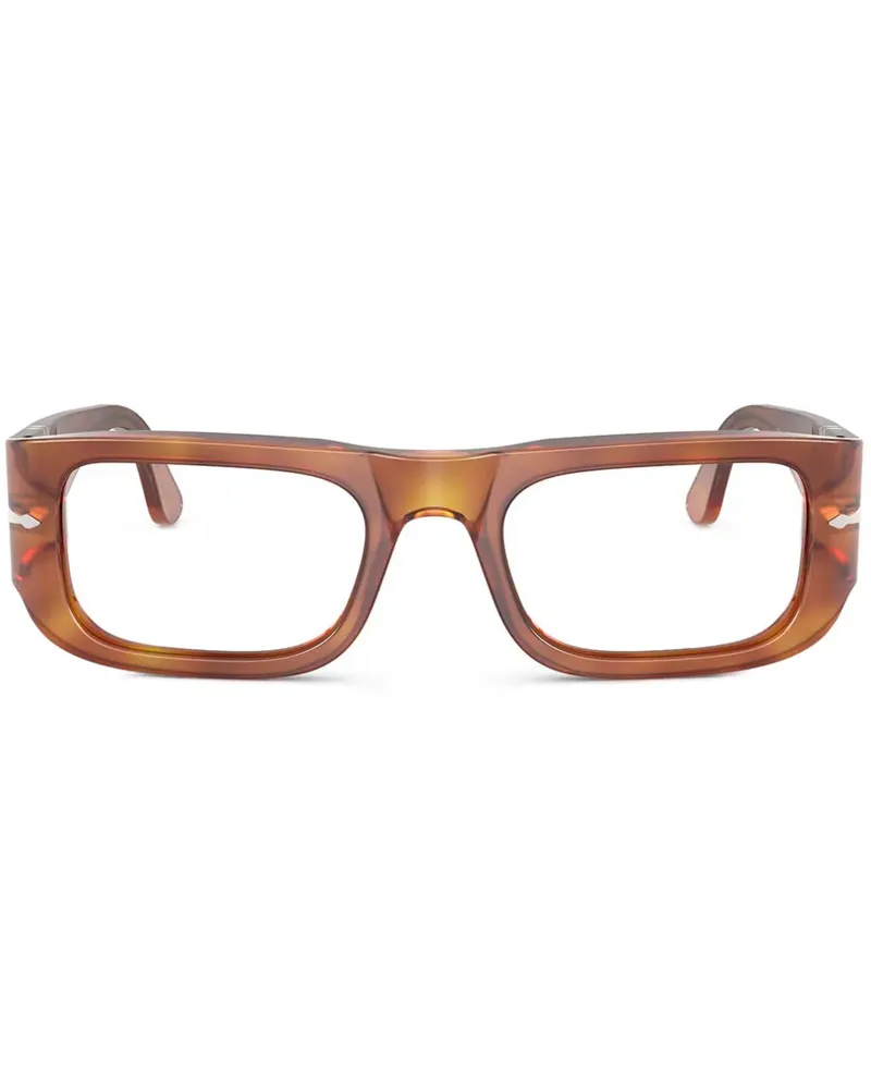 Persol Sonnenbrille mit eckigem Gestell - Braun Braun