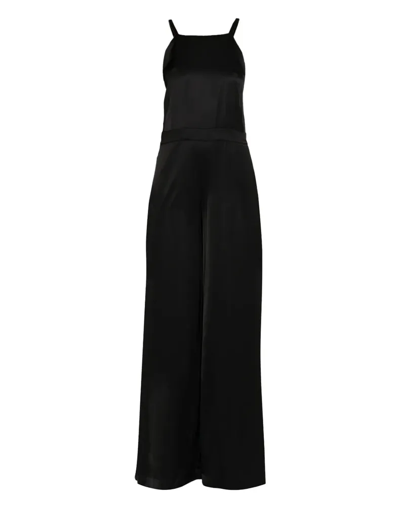 Andrea Ya'aqov Jumpsuit aus Satin - Schwarz Schwarz