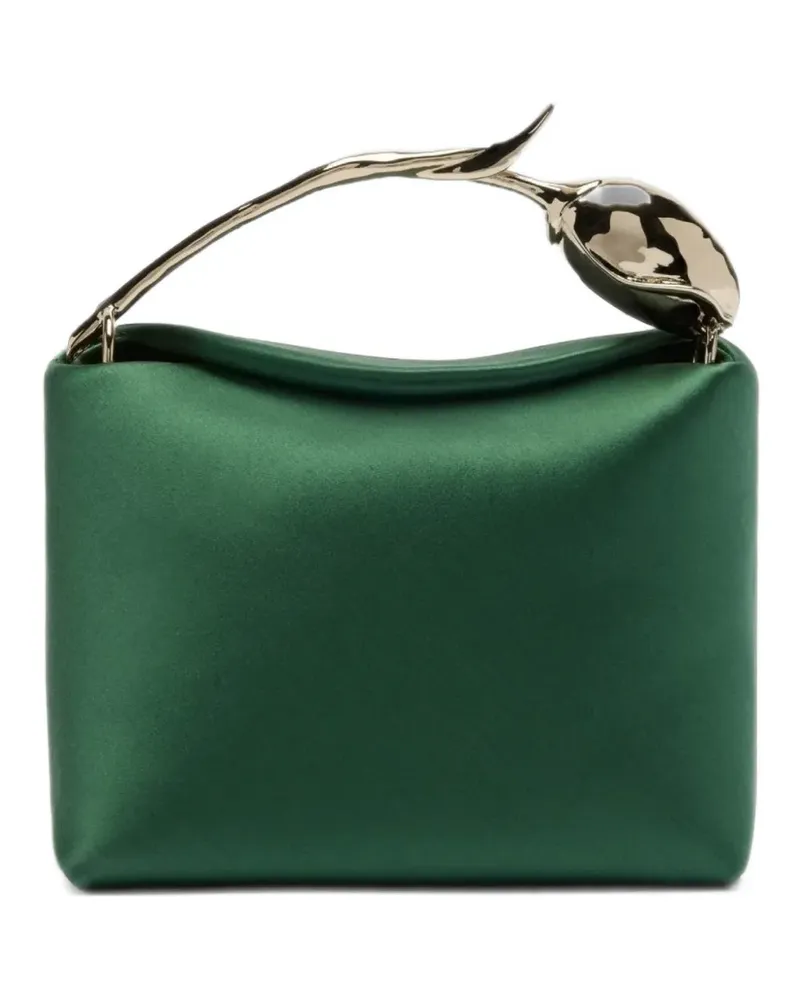 Erdem mini Bloom flower-detail tote bag - Grün Grün
