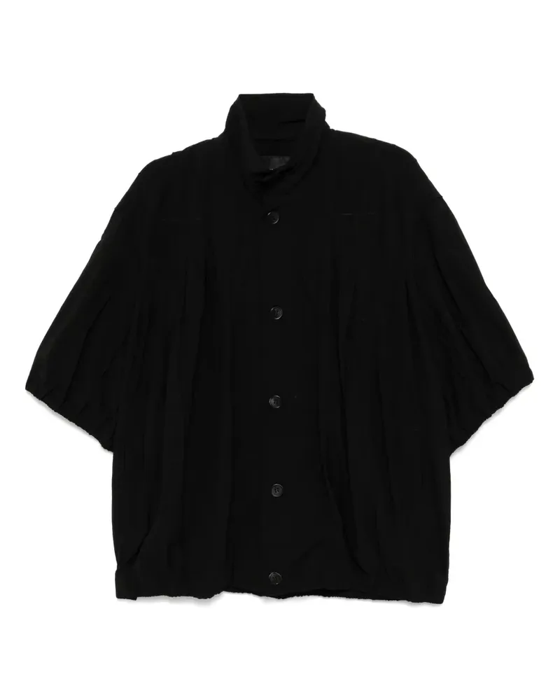 SONGZIO Kurzärmelige Jacke mit Abnäher - Schwarz Schwarz