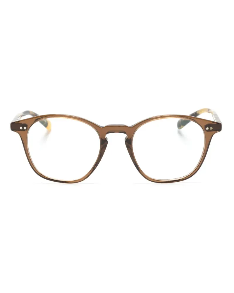 Oliver Peoples Ronne Brille mit rundem Gestell - Braun Braun