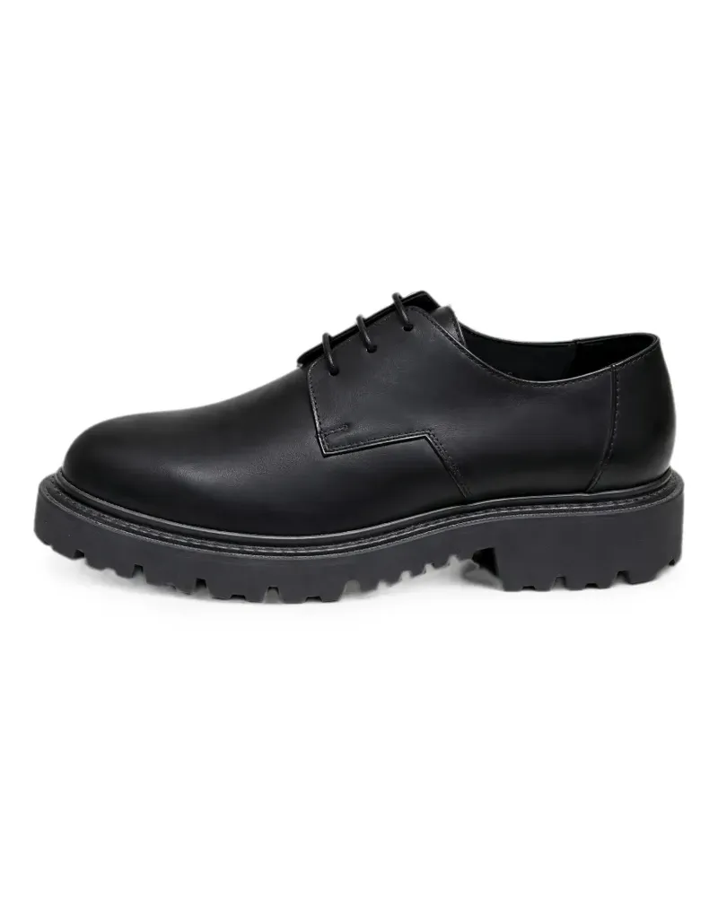 Doucal´s chunky-sole derby shoes - Schwarz Schwarz