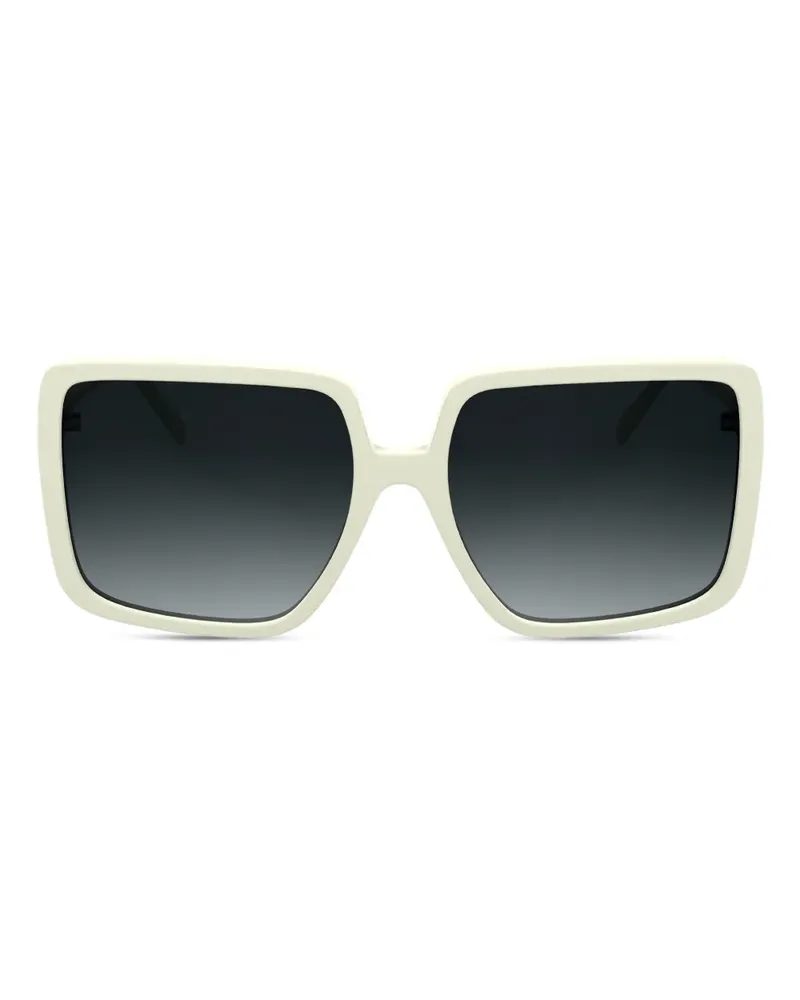 Karl Lagerfeld Sonnenbrille mit eckigem Gestell - Weiß Weiß