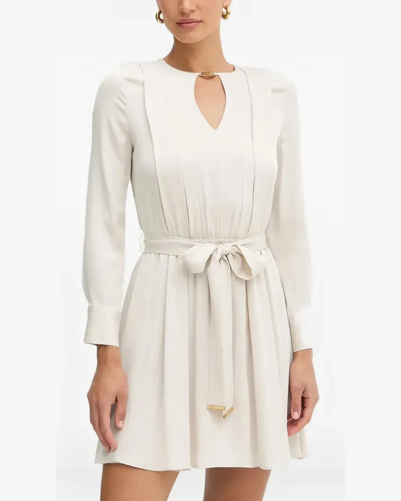 MARCIANO Los Angeles keyhole belted mini dress - Nude Nude