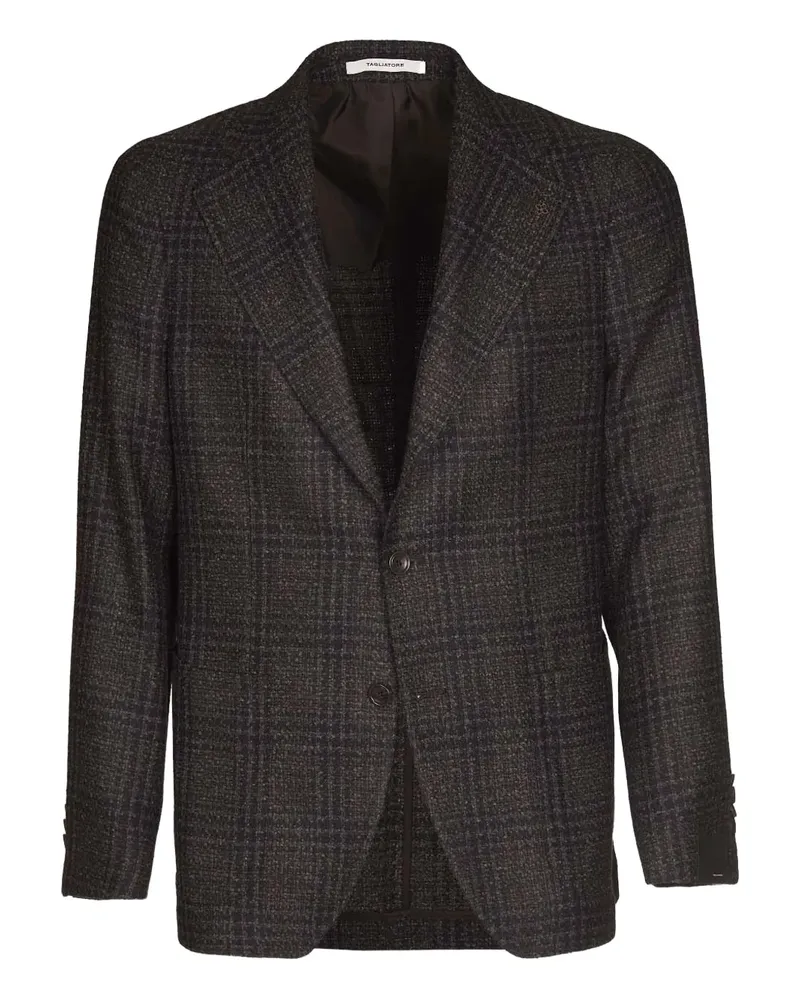 Tagliatore plaid single-breasted blazer - Braun Braun