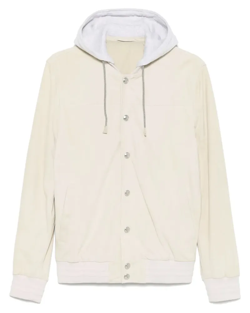 Eleventy Bomberjacke mit Kapuze Nude