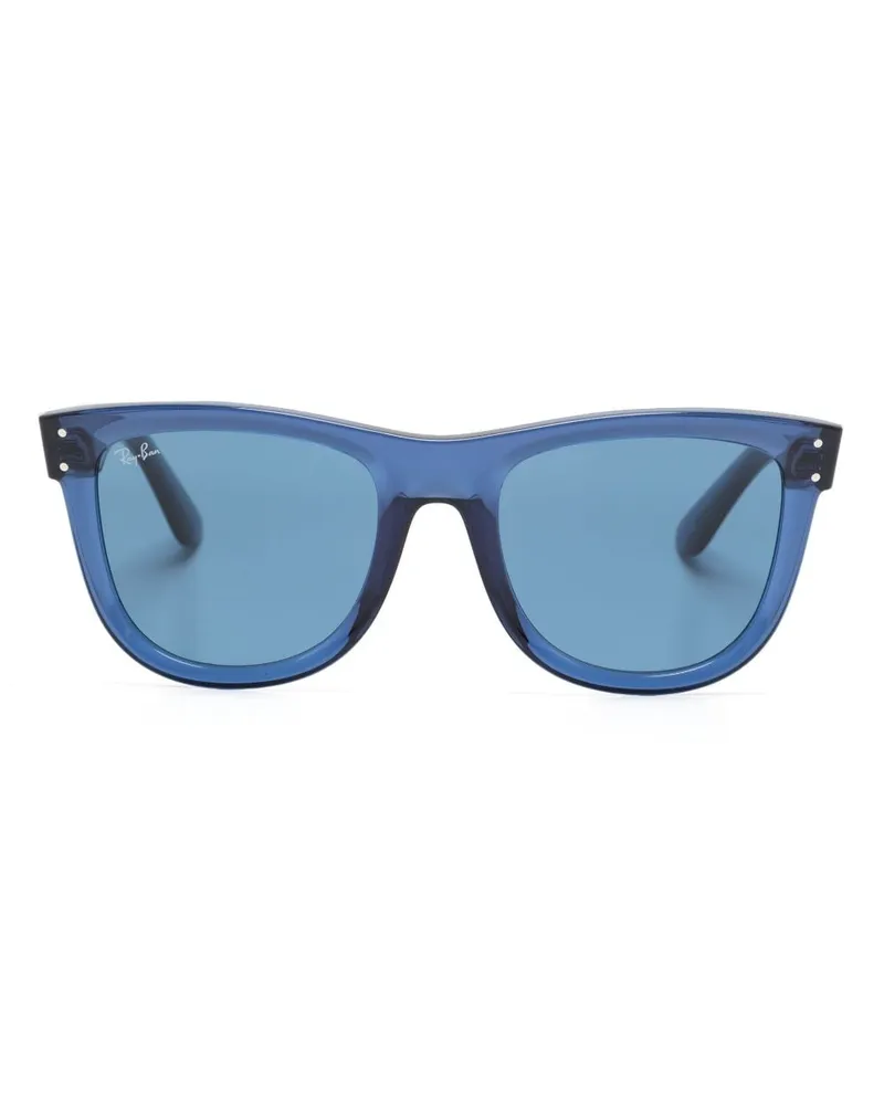 Ray Ban Eckige Wayfarer Reverse Sonnenbrille - Blau Blau