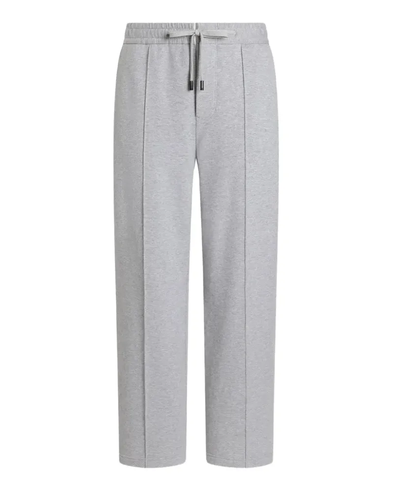 Dolce & Gabbana Jogginghose aus Mélange-Fleece - Grau Grau