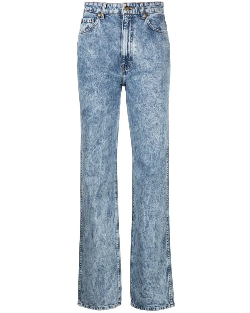 KHAITE Hoch sitzende Danielle Jeans - Blau Blau