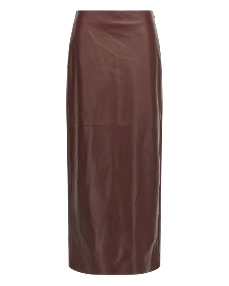 Brunello Cucinelli Midirock mit Schlitz - Rot Rot