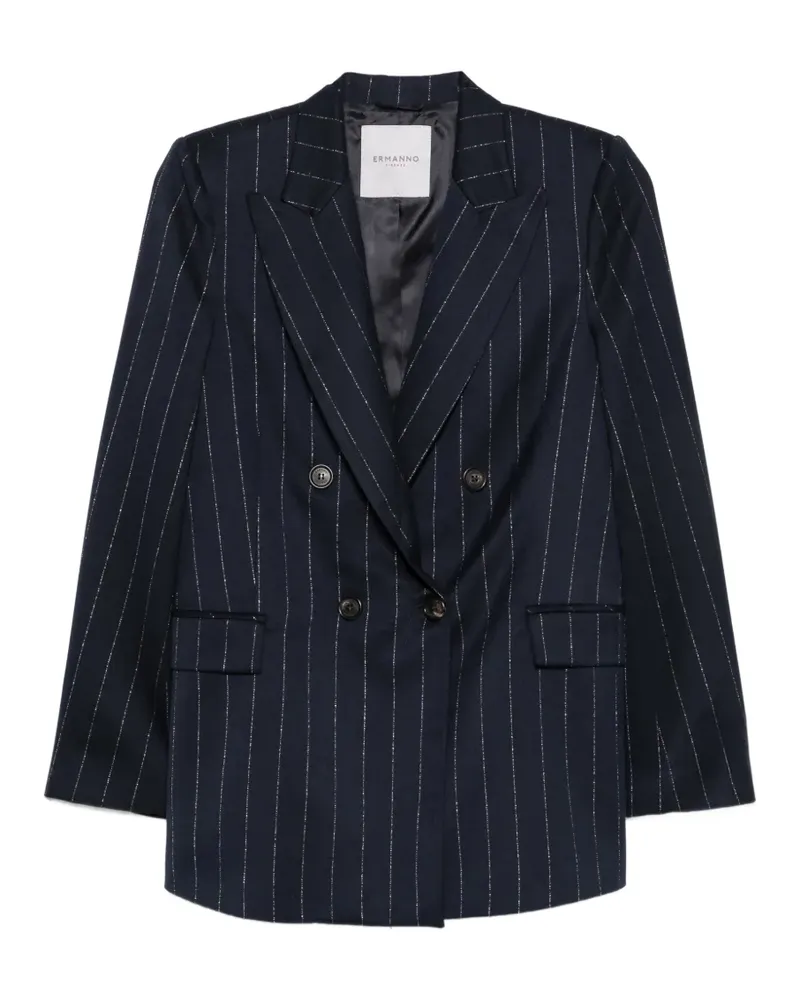 Ermanno Scervino pinstripe double-breasted blazer - Blau Blau