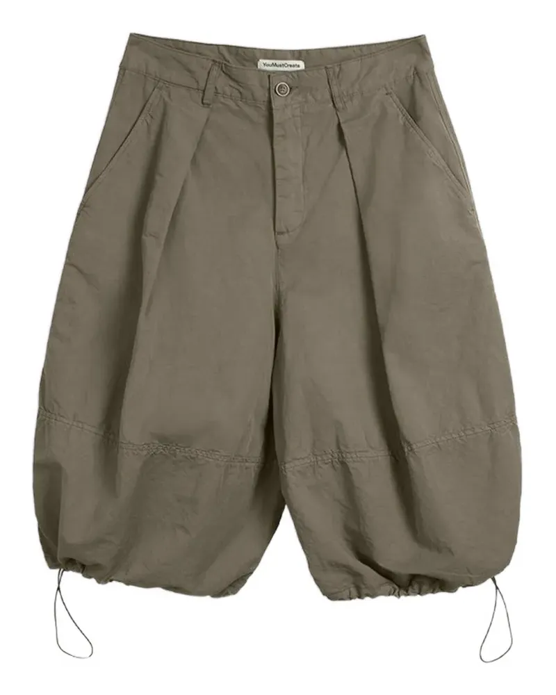YMC pleated shorts - Grün Grün