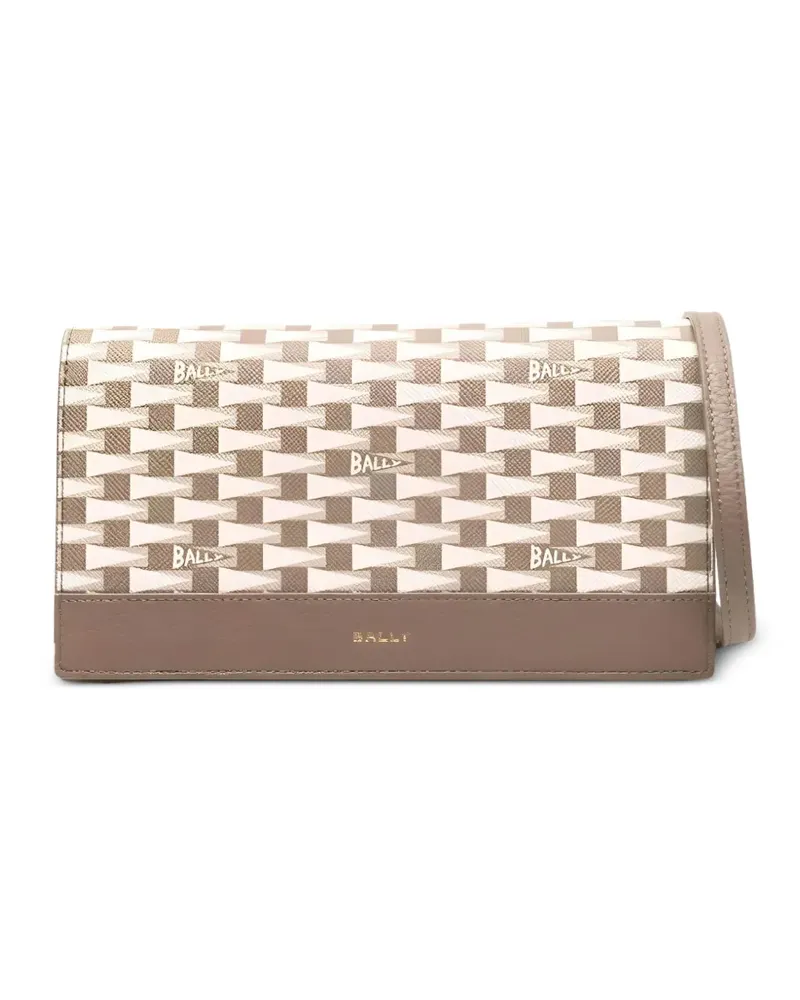Bally Pennant Continental Clutch - Braun Braun