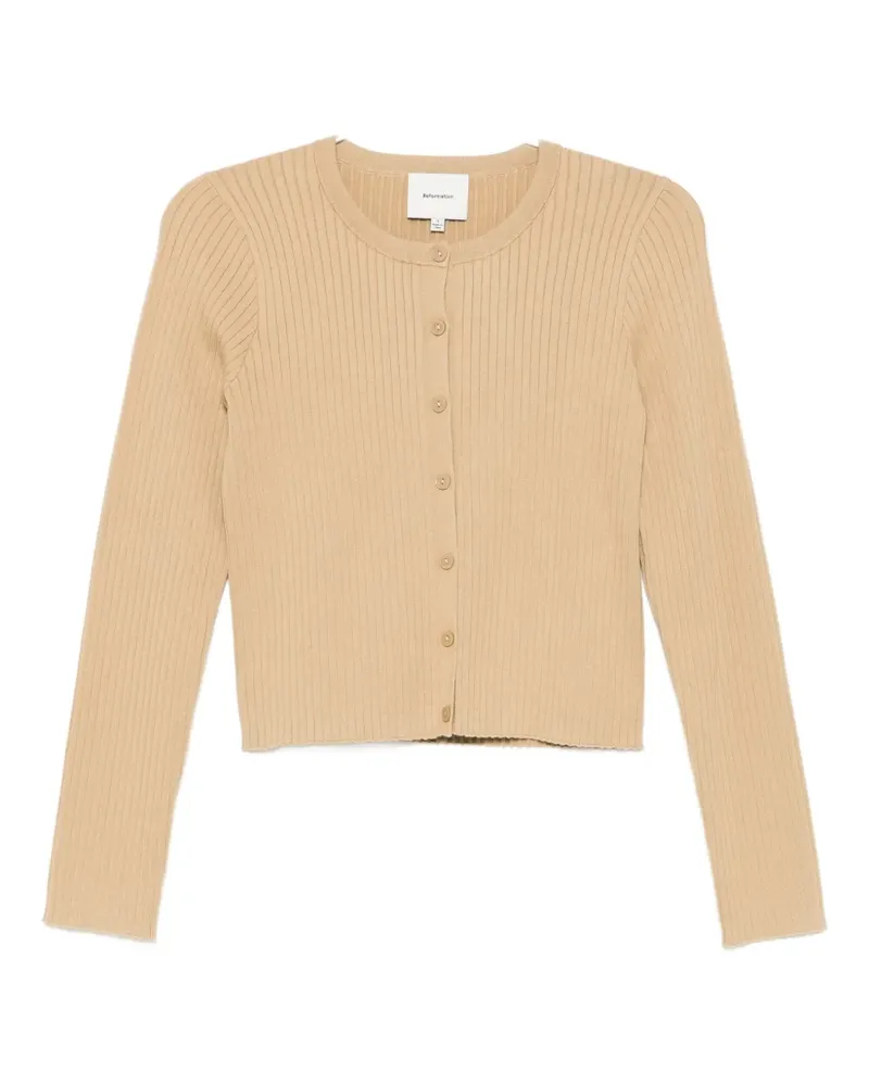 Reformation Joanne Cardigan - Nude Nude