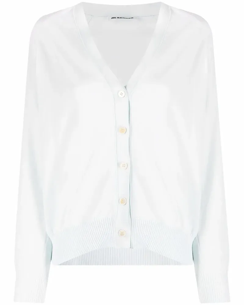 Jil Sander Cardigan mit V-Ausschnitt - Grün Grün