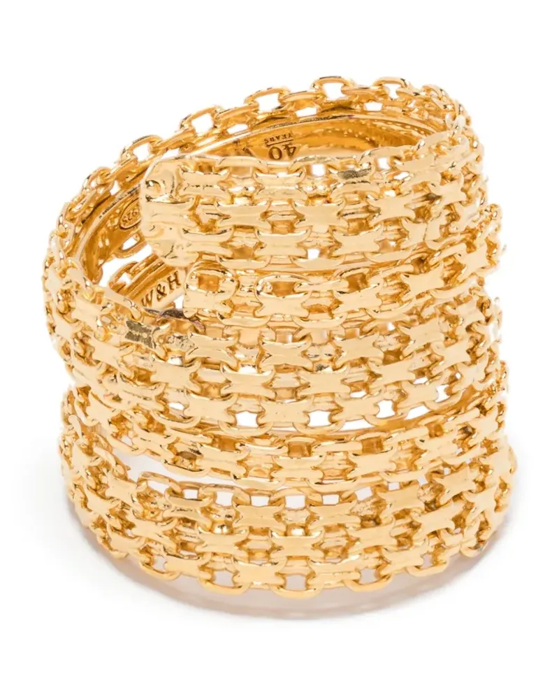 Wouters & Hendrix chain-detail ring - Gold Gold