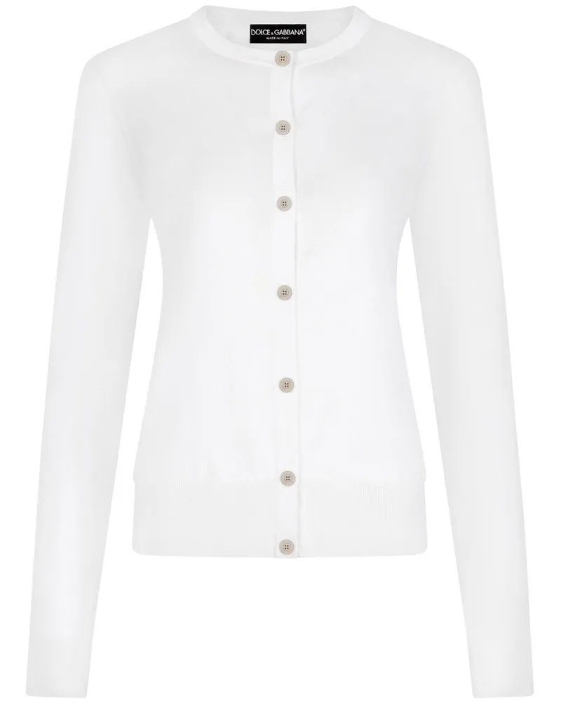 Dolce & Gabbana Cardigan mit Knöpfen - Weiß Weiß