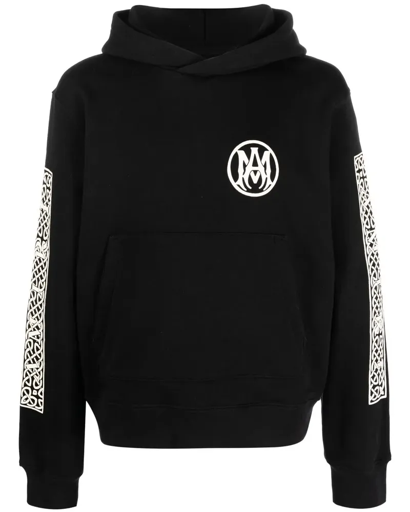 Amiri Hoodie mit Logo-Stickerei - Schwarz Schwarz