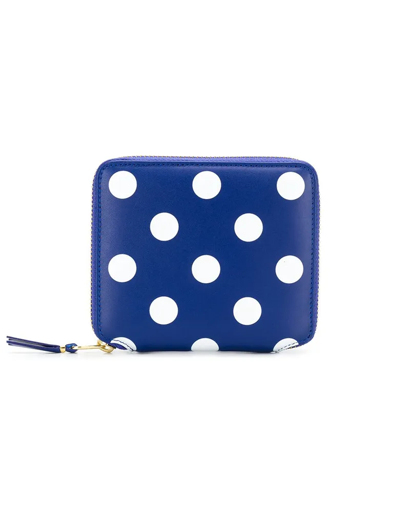 Comme des Garçons Portemonnaie mit Polka Dots - Blau Blau