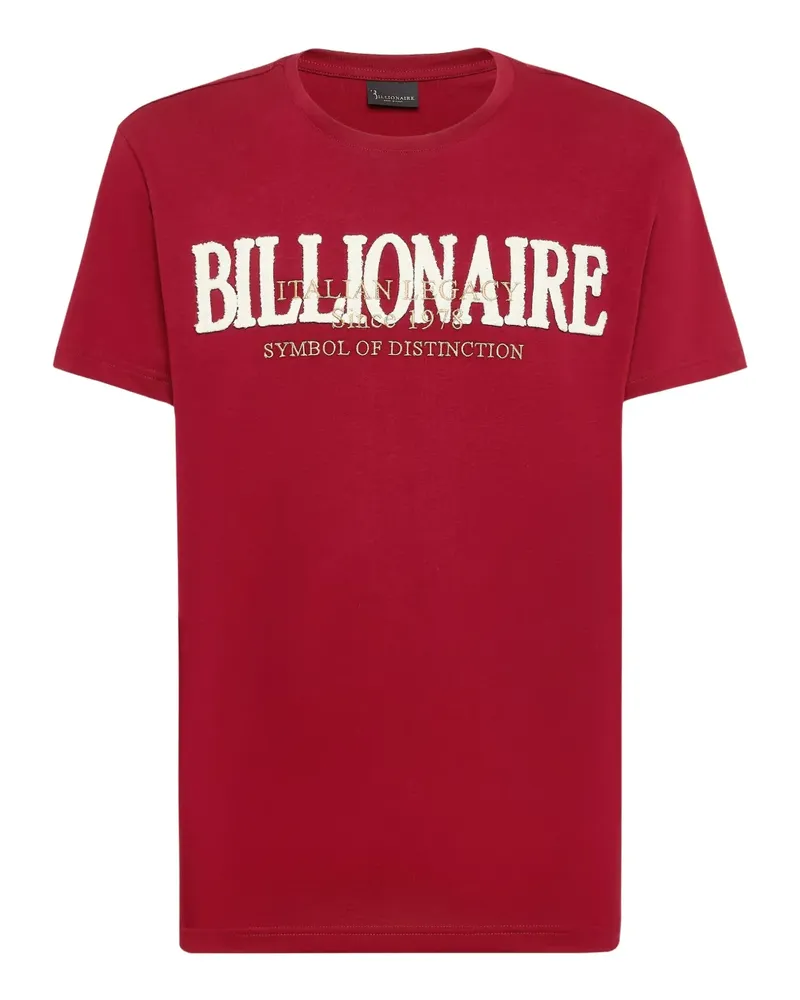 Billionaire T-Shirt mit Rundhalsausschnitt - Rot Rot