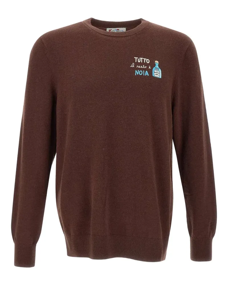 MC2 Saint Barth Pullover mit Logo - Braun Braun