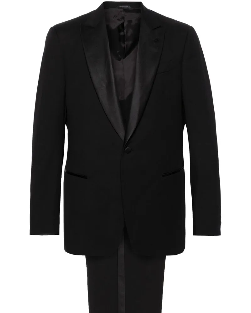 Giorgio Armani Einreihiger Anzug - Schwarz Schwarz