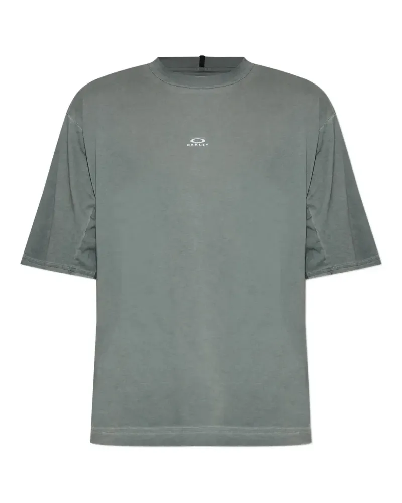 Oakley T-Shirt mit Logo-Print - Grau Grau