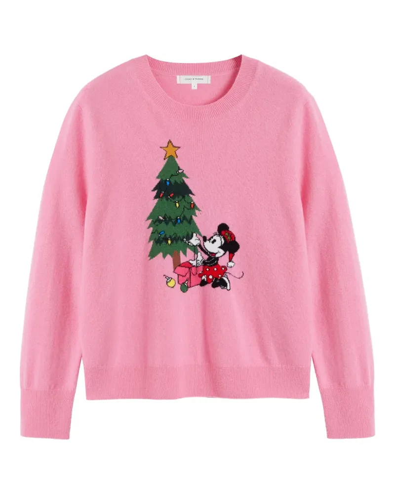 Chinti & Parker x Disney Minnie Christmas Pullover - Rosa Rosa