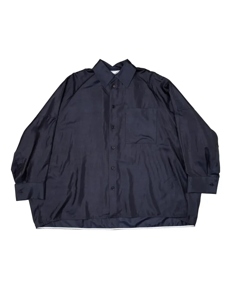 UMBER POSTPAST Hemd mit Tasche - Blau Blau