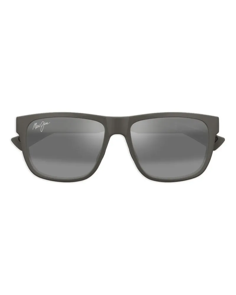 Maui Jim Puakea Sonnenbrille mit eckigem Gestell - Schwarz Schwarz