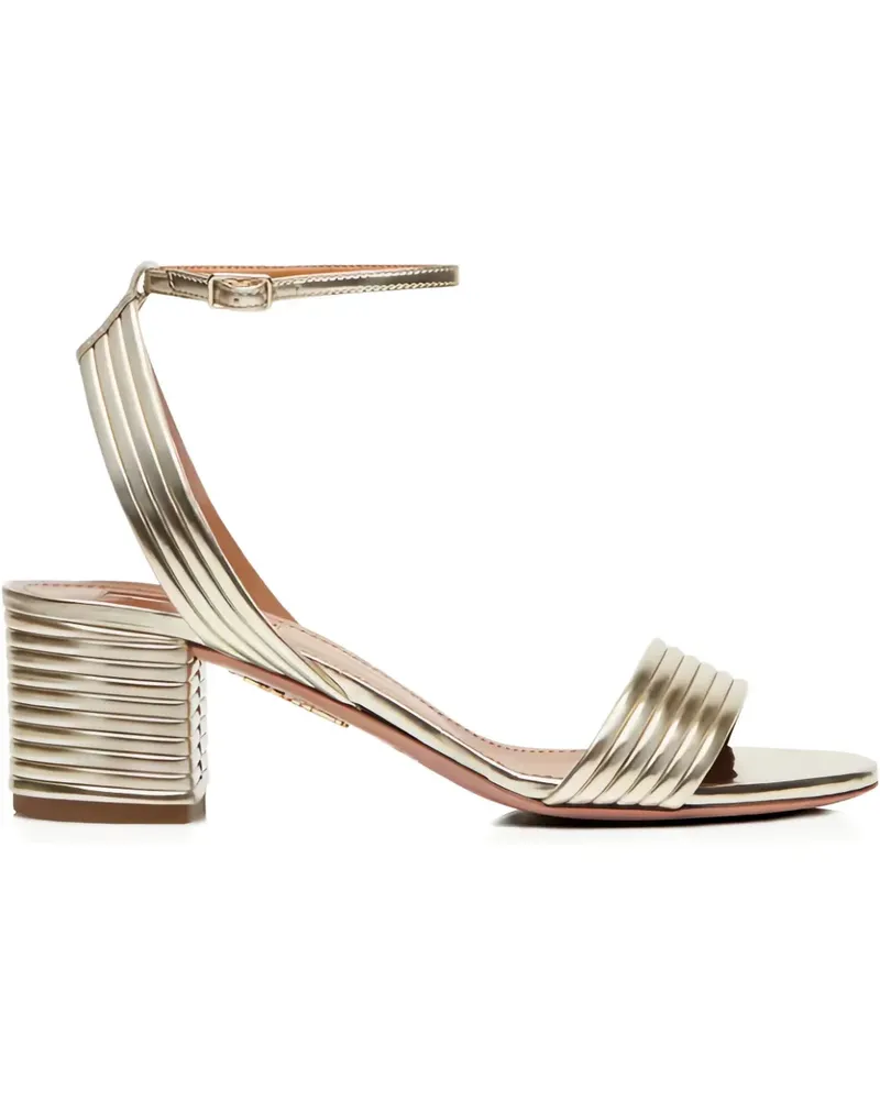 Aquazzura Sundance 50' Metallic-Sandalen - Gold Gold