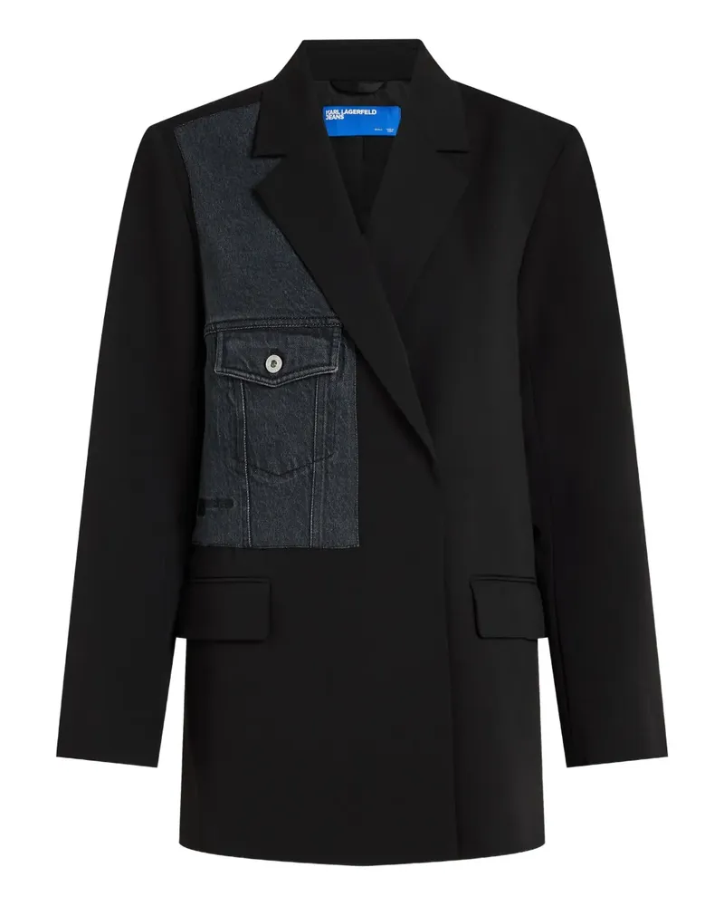 Karl Lagerfeld Sakko mit Klappentasche - Schwarz Schwarz