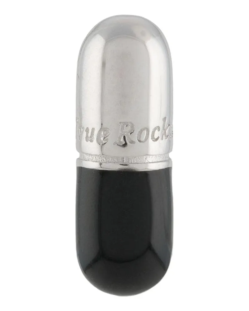 True Rocks Ohrstecker mit Pillenform Silber