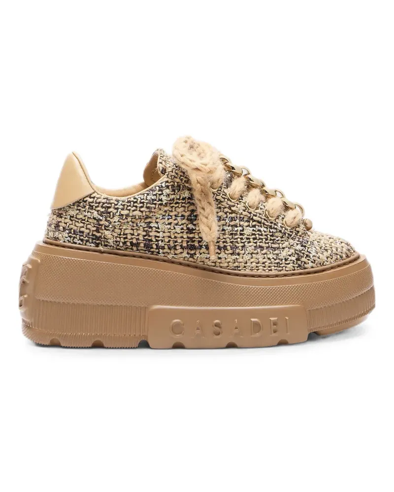 Casadei Nexus bouclé sneakers - Braun Braun