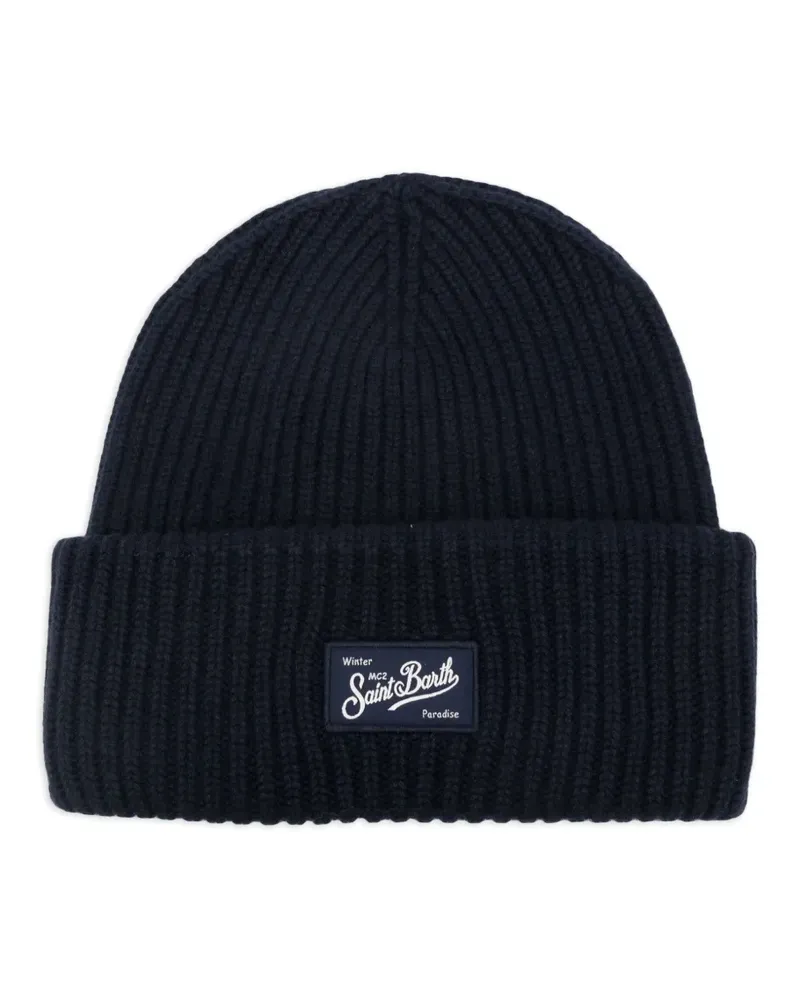 MC2 Saint Barth Gerippte Beanie - Blau Blau
