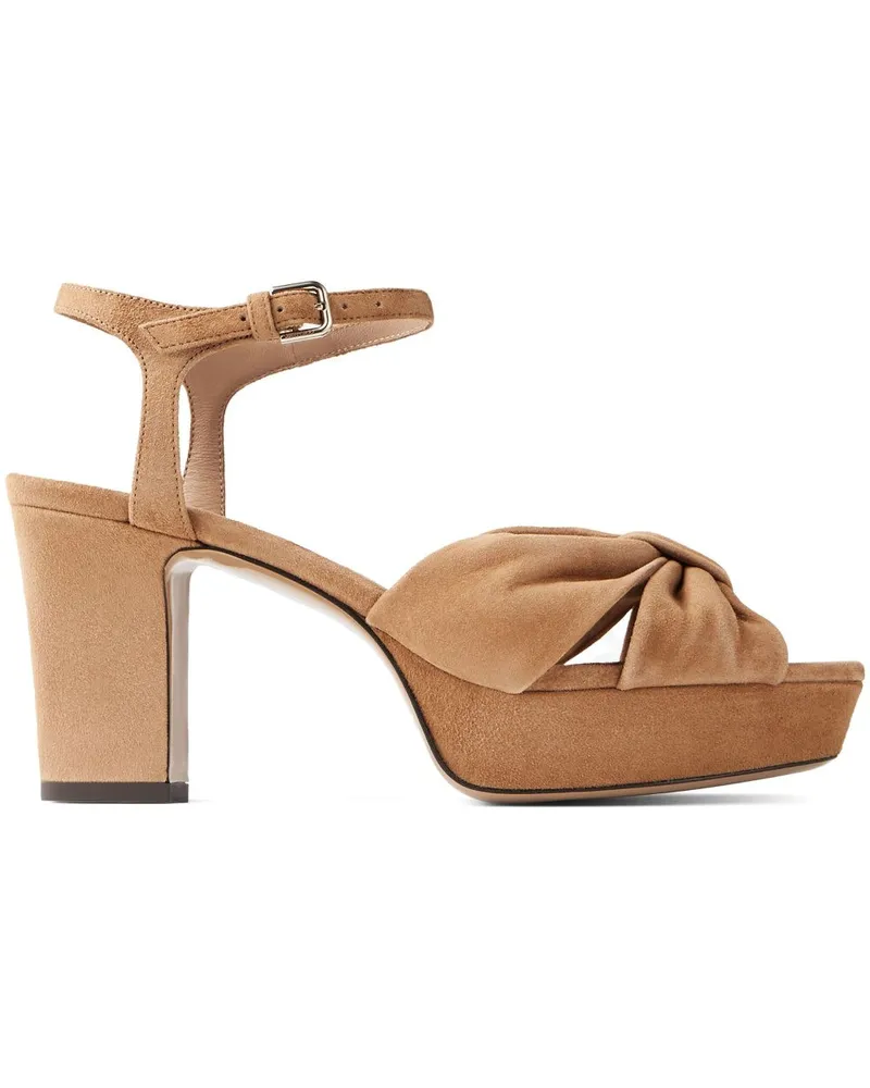 Jimmy Choo Heloise Sandalen 80mm - Braun Braun