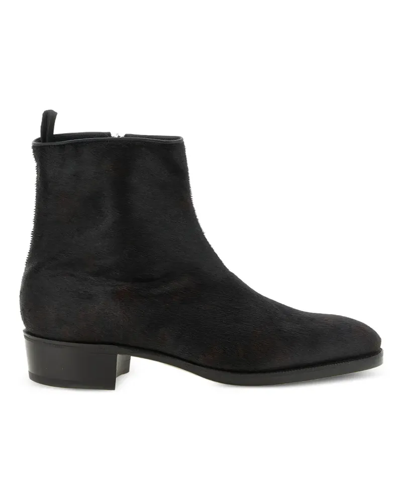 John Lobb Freddi Bristle Hide Stiefeletten - Schwarz Schwarz