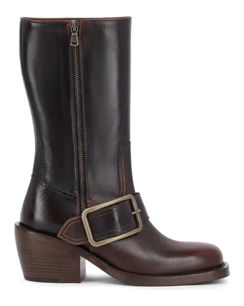 Dries van Noten Stiefel mit Schnalle - Braun Braun