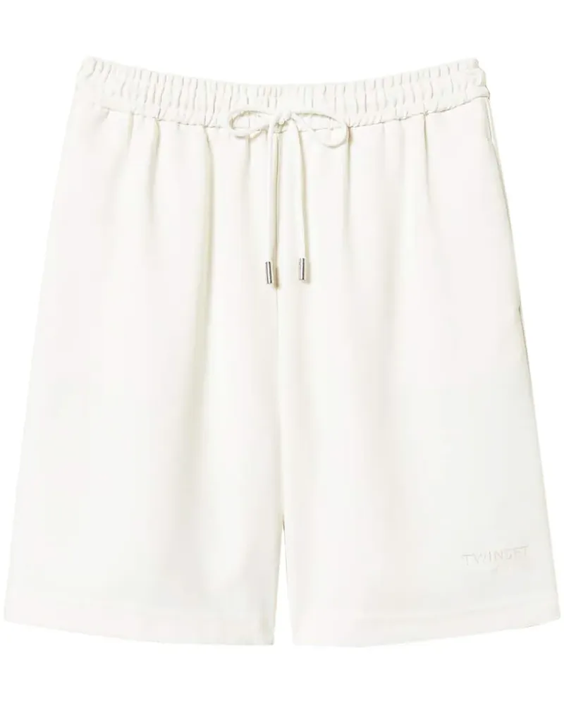 Twin-Set Piquet-Shorts aus Krepp - Nude Nude