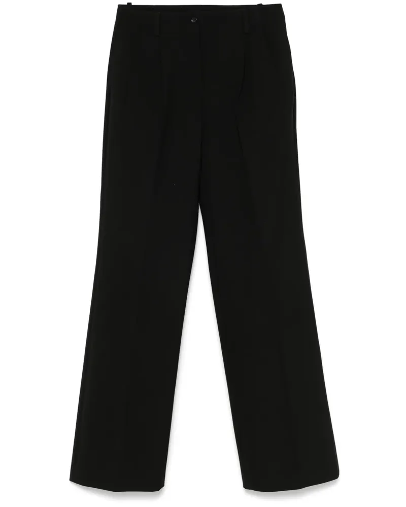 N° 21 Hose mit Bundfalten - Schwarz Schwarz