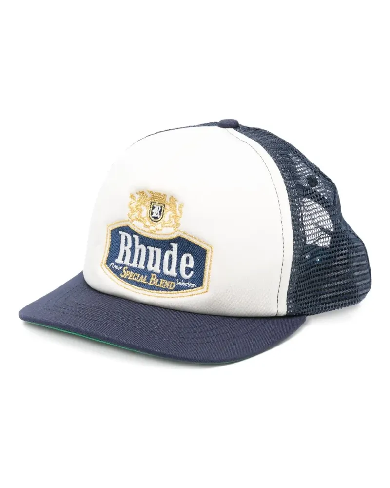RHUDE Baseballkappe mit Logo-Stickerei - Blau Blau