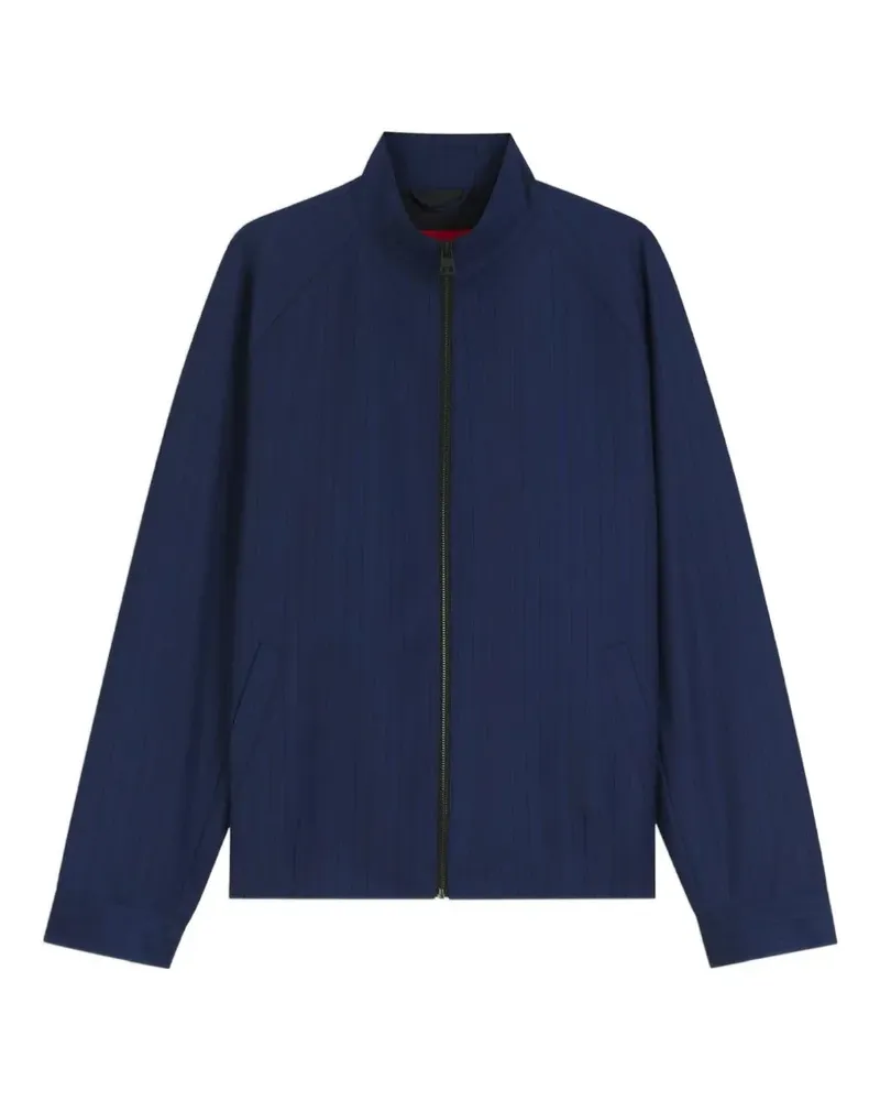 HUGO BOSS Kamilo slim-fit jacket in chalk-striped virgin wool - Blau Blau