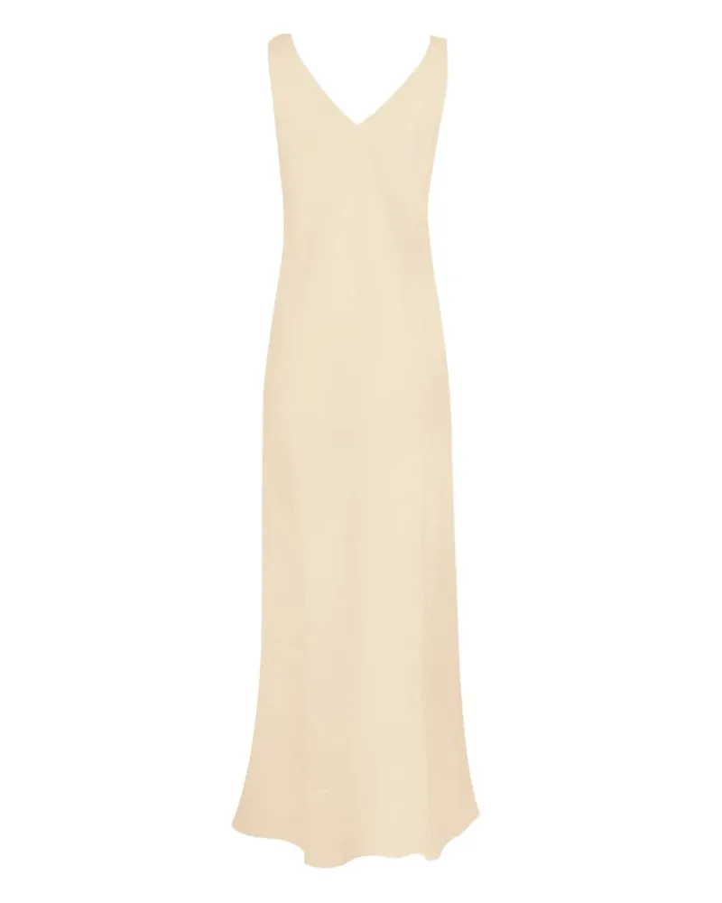 Peter Cohen V-neck midi dress - Nude Nude