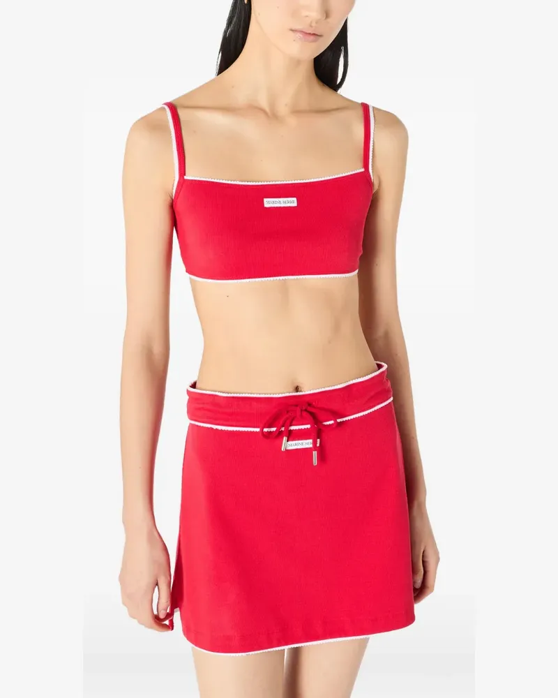 Marine Serre organic cotton skirt - Rot Rot