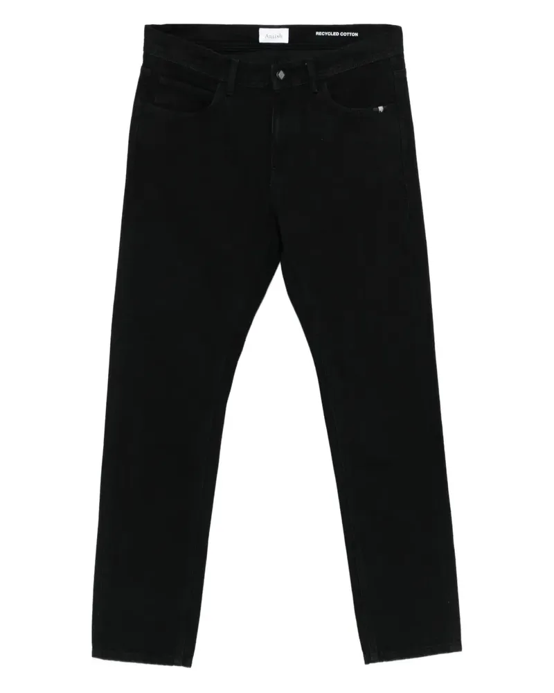 Amish Jeans im Five-Pocket-Design - Schwarz Schwarz