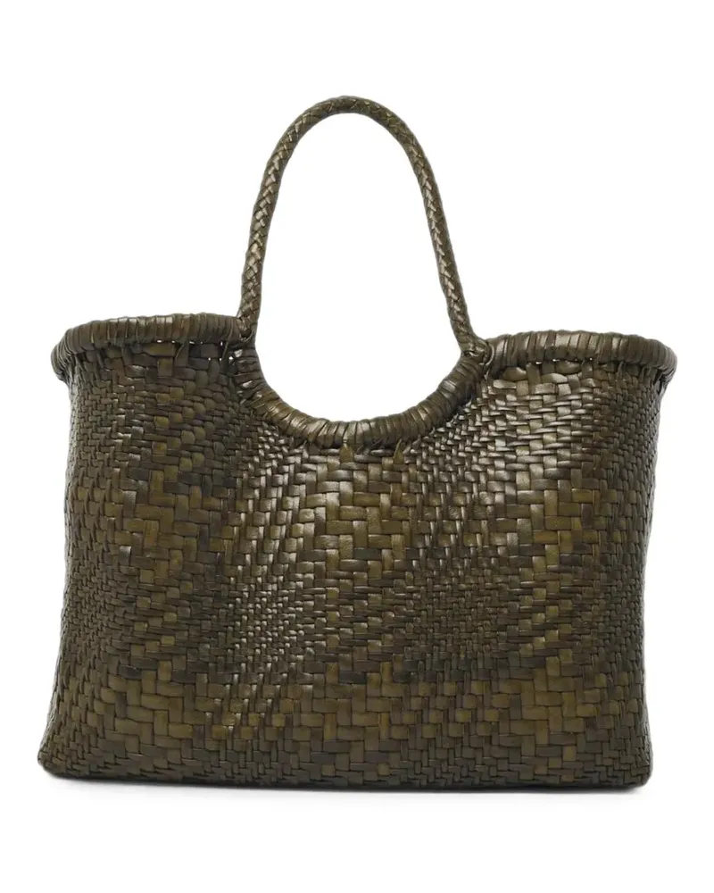 Dragon Diffusion Nantucket Optical woven tote bag - Grün Grün