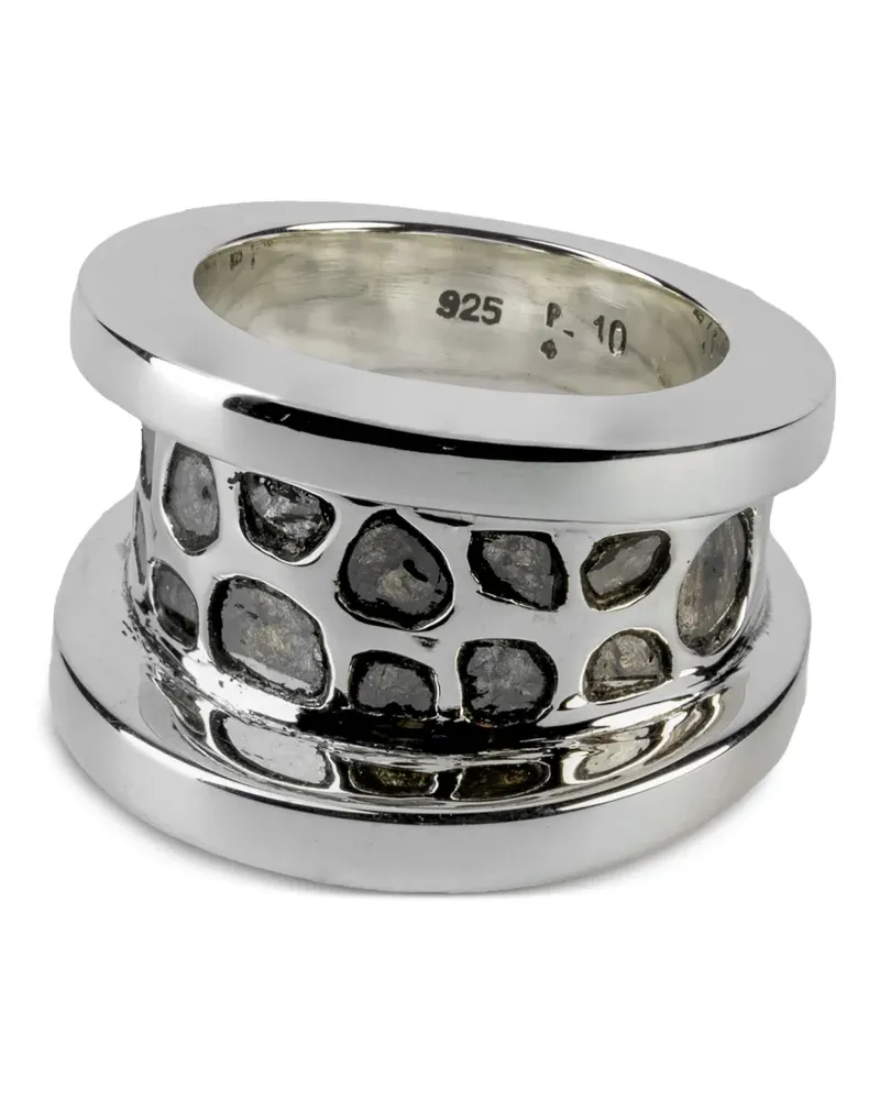 Parts Of Four Chasm V2 diamond ring - Silber Silber