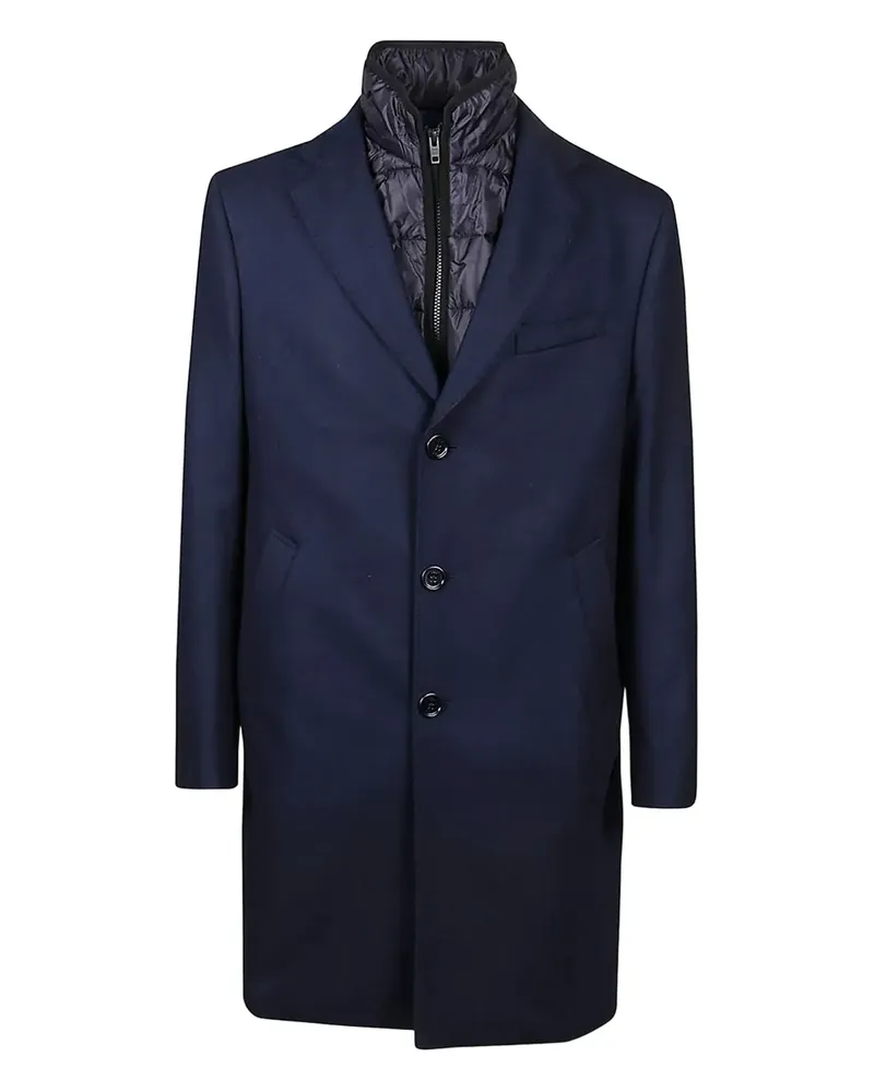 Fay Mantel im Layering-Look - Blau Blau