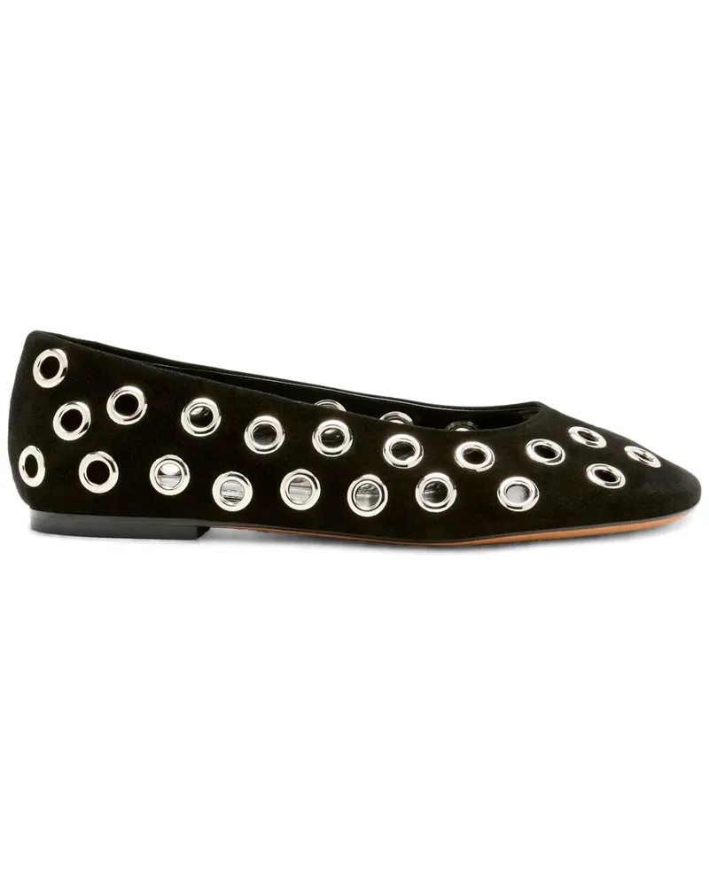 Proenza Schouler Ballerinas mit Metallösen - Schwarz Schwarz